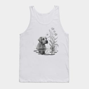 Dog Watercolor Tank Top